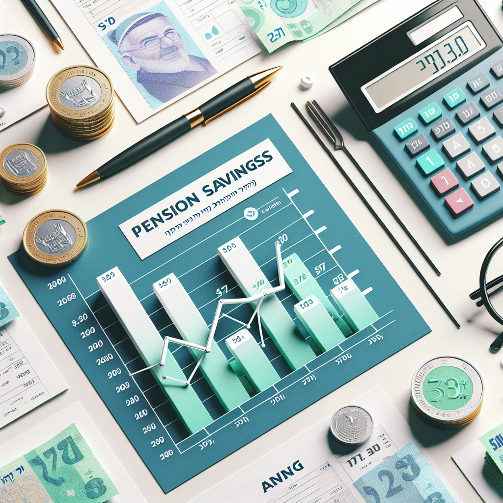 טבלת השוואה של דמי ניהול בפנסיה עם גרף חיסכון בעלייה, מחברות חיסכון פנסיוני ושטרות כסף ישראלי, להמחשה של דרכים להוזיל דמי ניהול בפנסיה ולחסוך כסף לאורך זמן