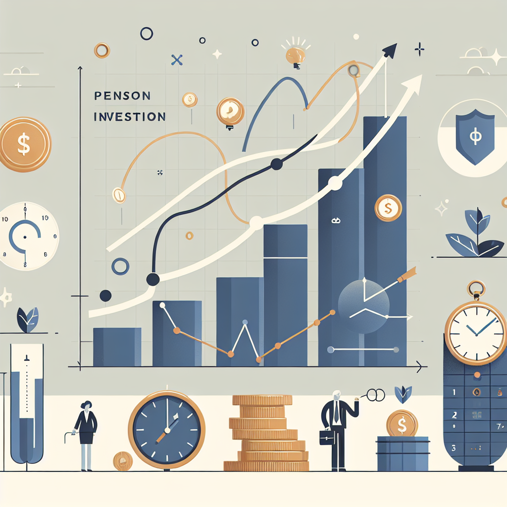 דיאגרמת גרף המציגה מסלולי השקעה שונים בקרן פנסיה לפי גיל, עם דגש על טעויות נפוצות בבחירת מסלול והשפעתן על הביטחון הכלכלי בפרישה